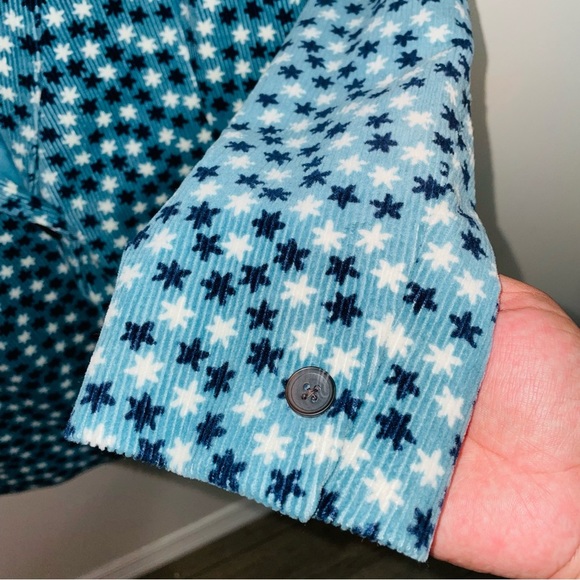 Boden Blue and White Patterned Blazer - Picture 7 of 10